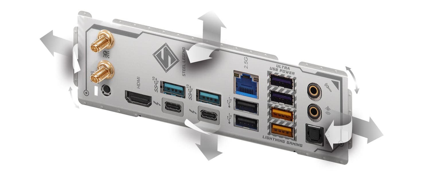 Flexibel integrierbare I/O-Blende